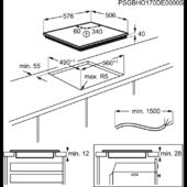 Steklokeramična kuhalna plošča Electrolux EHF6342XOK
